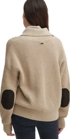 Barbour Woodside Knit naisten pusero, Oatmeal/Hessian Tart