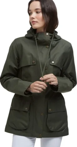 Barbour W's Dallas Waterproof Jacket Olive/Ancient Tartan