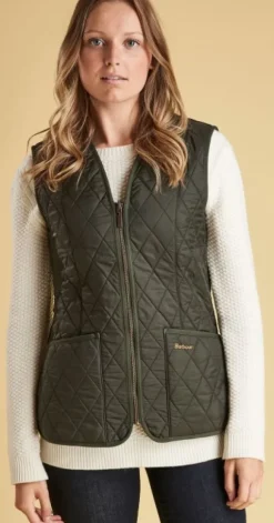 Barbour W's Fleece Betty Liner Dk Olive