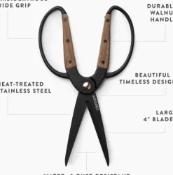 Barebones Garden Scissors Small puutarhasakset, Wallnut