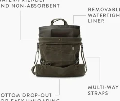 Barebones Gathering Bag puutarhalaukku, tummanharmaa