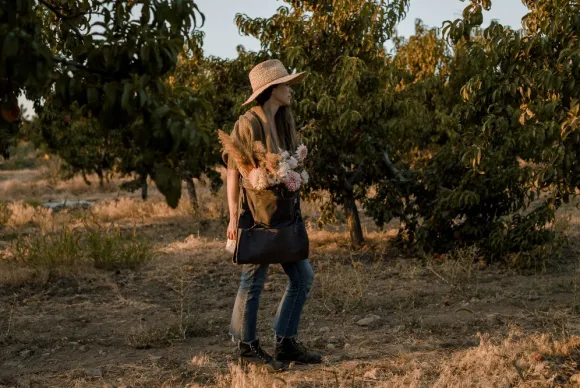 Barebones Gathering Bag puutarhalaukku, tummanharmaa