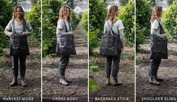 Barebones Gathering Bag puutarhalaukku, tummanharmaa