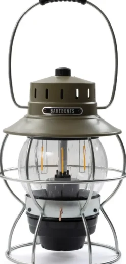 Barebones Railroad Lantern LED-lyhty, oliivinvihreä