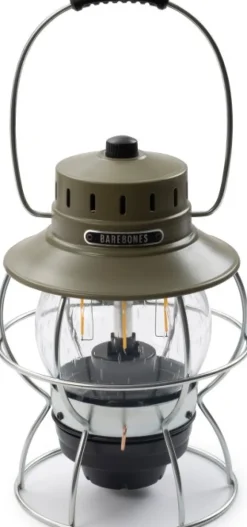 Barebones Railroad Lantern LED-lyhty, oliivinvihreä