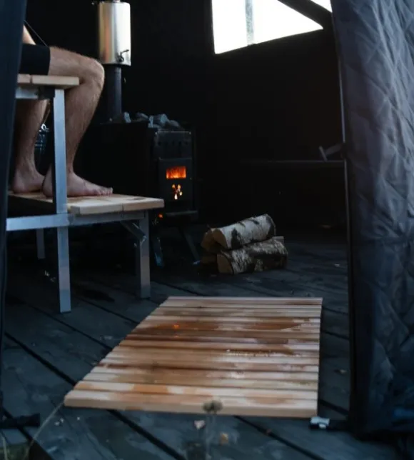 Bast Sauna Björk Delux Bastutält & Kamin 8-10 p