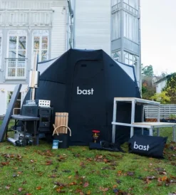 Bast Sauna Björk Delux Bastutält & Kamin 8-10 p