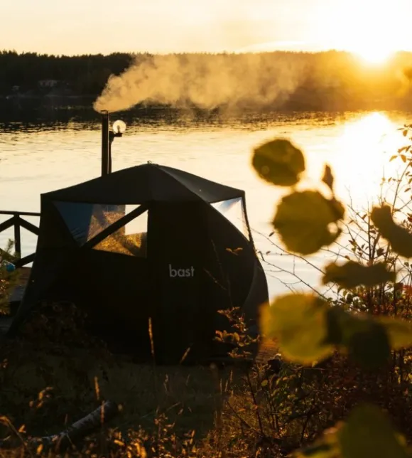 Bast Sauna Björk Delux Bastutält & Kamin 8-10 p