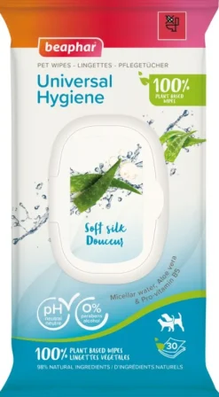 Beaphar BIO Pet Wipes Universal kosteuspyyhkeet koirille, 30 kpl