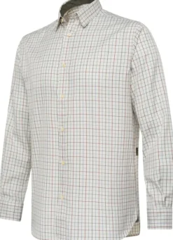 Beretta Charlow LS Shirt paita, White & Green Check