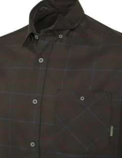 Beretta Jargo Stretch Shirt paita, Bark & Burgundy Check