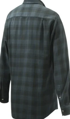 Beretta Wood Flannel Button Down Shirt kauluspaita, Beige & Green Overdyed Bark