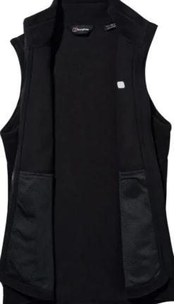 Berghaus Prism Polartec InterActive naisten fleeceliivi, musta