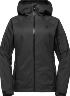 Black Diamond Boundary Line Ski naisten laskettelutakki, musta