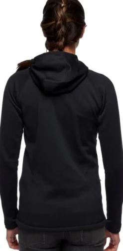 Black Diamond Factor Hoody naisten fleecetakki, musta
