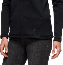 Black Diamond Factor Hoody naisten fleecetakki, musta