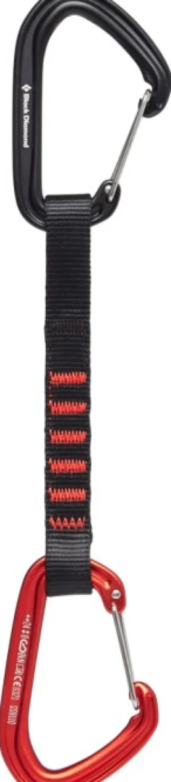 Black Diamond Hotwire Quickdraw 16 cm jatko, puna/musta