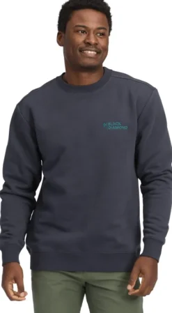 Black Diamond M Mini Stacked Crewneck Charcoal