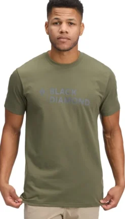 Black Diamond M Mini Stacked SS Tee Tundra