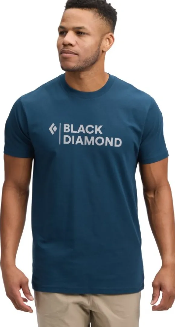 Black Diamond M Mini Stacked SS Tee Indigo