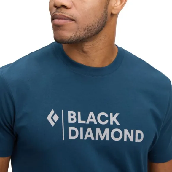 Black Diamond M Mini Stacked SS Tee Indigo