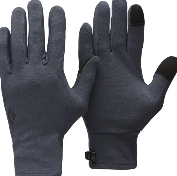 Black Diamond Midweight Wool Liners aluskäsineet, tummanharmaa