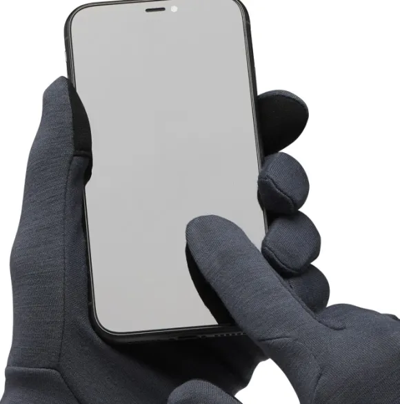 Black Diamond Midweight Wool Liners aluskäsineet, tummanharmaa