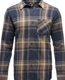 Black Diamond Project Flannel paita, Charcoal/Walnut Plaid