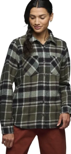 Black Diamond Project Heavy Flannel naisten paita, Tundra/Black/Agave Plaid
