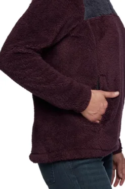 Black Diamond Roadie Qtr Zip Fleece naisten fleece, tumma viininpunainen/harmaa