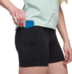 Black Diamond Sessions Shorts 5 In naisten ulkoilushortsit, musta