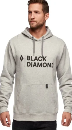 Black Diamond Stacked Logo Hoody huppari, vaaleanharmaa
