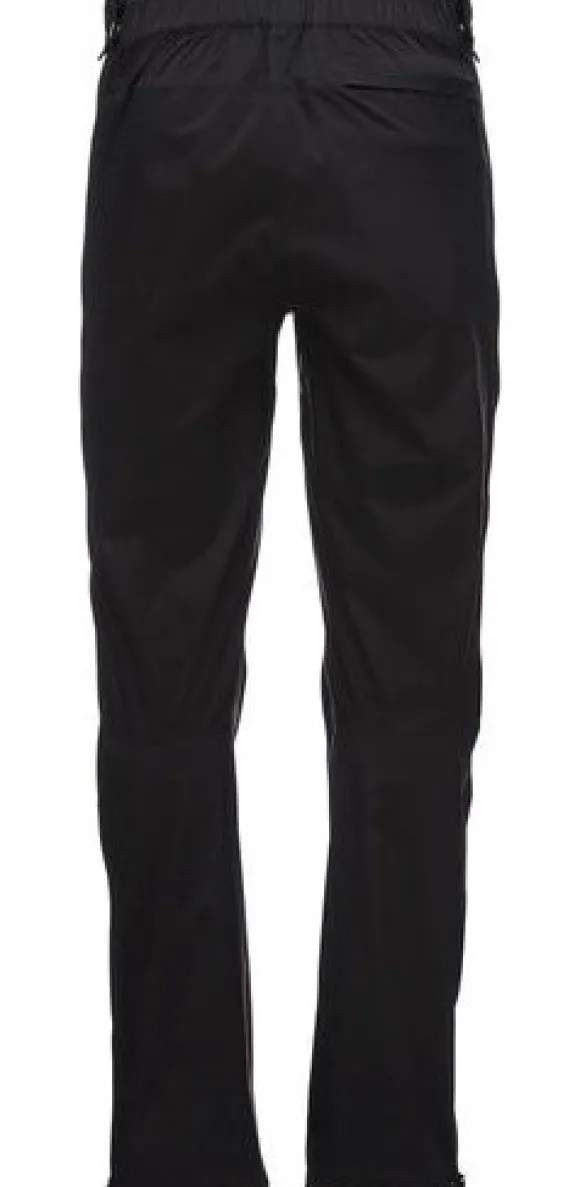 Black Diamond Stormline Stretch Full Zip sadehousut, musta