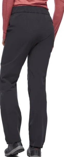 Black Diamond Stormline Stretch Rain Pants naisten kuorihousut, musta