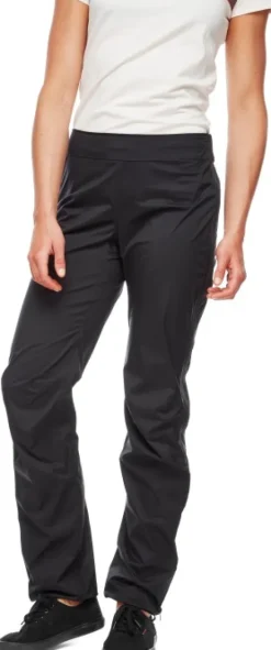 Black Diamond Stormline Stretch Full Zip naisten sadehousut, musta