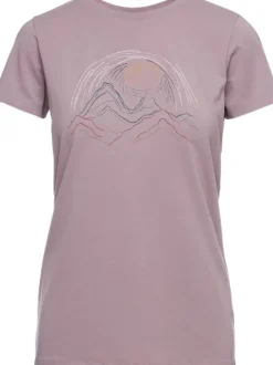 Black Diamond Summit Scribble Tee naisten t-paita, vaaleanpunainen