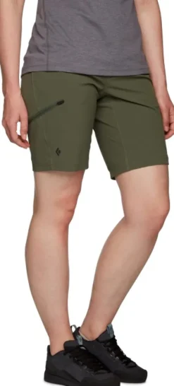 Black Diamond Valley naisten shortsit, maastonvihreä
