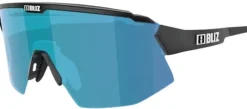 Bliz Breeze Matt Black + Brown w Blue Multi + Spare lens Orange urheilulasit