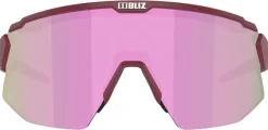 Bliz Breeze Small Matt Burgundy + Brown w Rose Multi + Spare lens Pink urheilulasit
