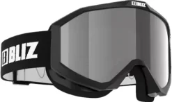 Bliz Liner laskettelulasit, Black/White Logo/Orange & Silver Mirror