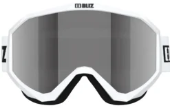 Bliz Liner laskettelulasit, White/Black Logo/Pink & Silver Mirror