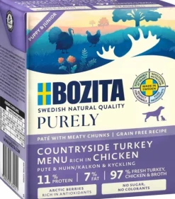 Bozita Dog Purely Pate Puppy&Junior Turkey 370 g