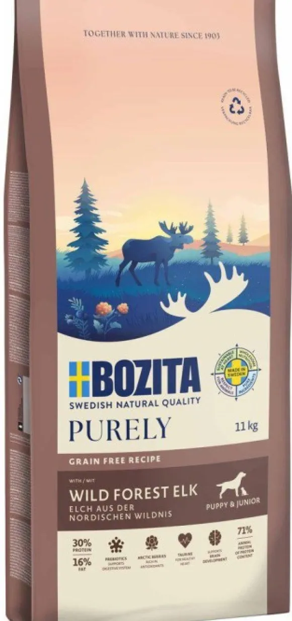 Bozita Dog Purely Puppy & Junior Elk 11 kg