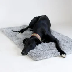 Brava Fluffy Calming Bed Light Grey Rectange M