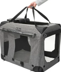 Brava Highway Dog Crate kevythäkki, XL, vaaleanharmaa