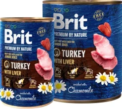 Brit Premium by Nature Turkey with Liver märkäruoka, 400g