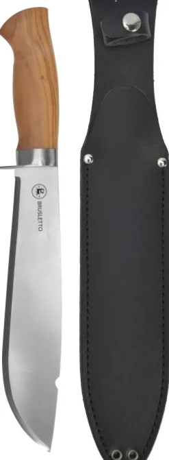 Brusletto Villmarka -puukko, suuri, Olive Light
