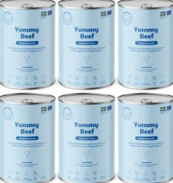 Buddy Yummy Beef koiran märkäruoka, 6 x 400g