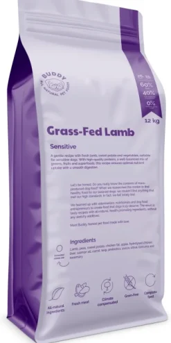 Buddy Grass-Fed Lamb kuivaruoka, 12 kg