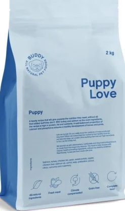 Buddy Puppy Love pentujen kuivaruoka, 2 kg